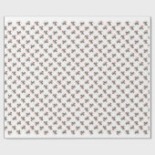 Ierse wolfshond Santa Paws Cadeaupapier (Vlak)