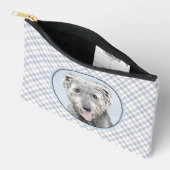 Ierse Wolfshond Schilderen Grijs Originele Hond Ar Etui (Open)