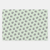 Ierse Wolfshond Schilderen Grijs Originele Hond Ar Inpakpapier Vel (Voorkant)