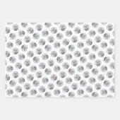 Ierse Wolfshond Schilderen Grijs Originele Hond Ar Inpakpapier Vel (Voorkant 2)