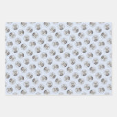 Ierse Wolfshond Schilderen Grijs Originele Hond Ar Inpakpapier Vel (Voorkant)