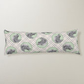 Ierse Wolfshond Schilderen Grijs Originele Hond Ar Lichaamskussen (Achterkant)