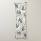 Ierse Wolfshond Schilderen Grijs Originele Hond Ar Lichaamskussen (Achterkant (Verticaal))