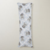 Ierse Wolfshond Schilderen Grijs Originele Hond Ar Lichaamskussen (Voorkant Verticaal)