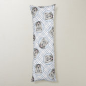 Ierse Wolfshond Schilderen Grijs Originele Hond Ar Lichaamskussen (Achterkant (Verticaal))