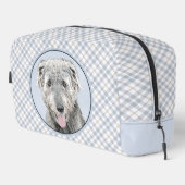 Ierse Wolfshond Schilderen Grijs Originele Hond Ar Toilettasje (Rechterhoek)