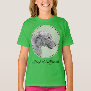 Ierse Wolfshond Schilderij - Mooie Originele Hond  T-shirt