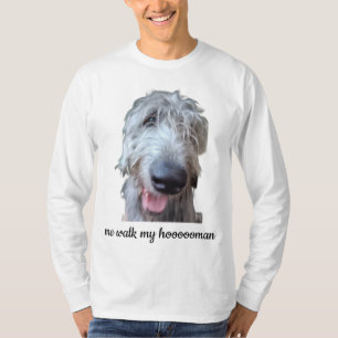 Ierse Wolfshond Shirt met Lange Mouwen – Ik Wandel