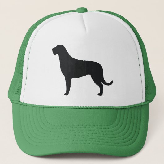 Ierse Wolfshond Silhouet Trucker Pet (Voorkant)