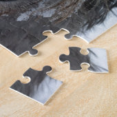 ierse wolfshond speelt in de sneeuw legpuzzel (Zijkant)