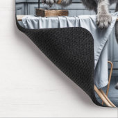 Ierse Wolfshond Strijkkleding Muismat (Hoek)