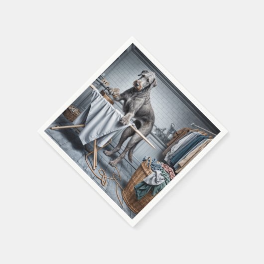 Ierse Wolfshond Strijkkleding Servet (Hoek)