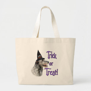 Ierse wolfshond truc grote tote bag