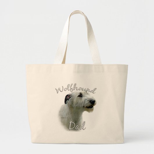 Ierse wolfshond vader 2 grote tote bag (Voorkant)