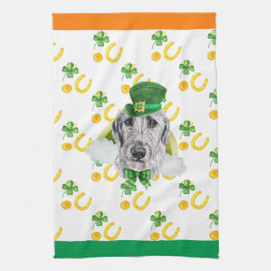 Ierse Wolfshond Vakantiehuis Decoratie St. Patrick Theedoek