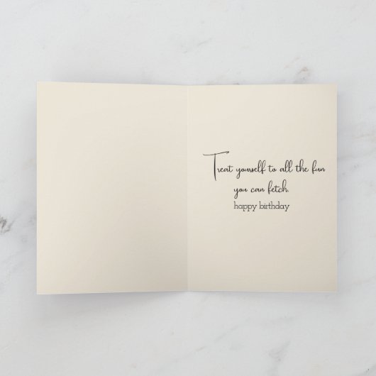 Ierse wolfshond verjaardag kaart (Binnen)