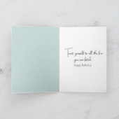 Ierse wolfshond verjaardag kaart (Binnen)