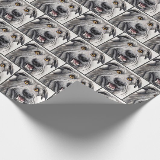 Ierse wolfshond verrassing cadeaupapier (Hoek)