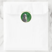 Ierse wolfshond vrede ronde sticker (Tas)