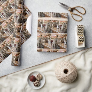 Ierse Wolfshonden delen een milkshake Cadeaupapier