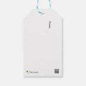 Ierse Wolfshonden in de sneeuw Cadeaulabel (Achterkant)