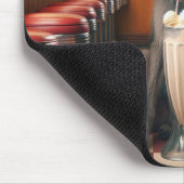 Ierse wolfshonden in retro diner muismat (Hoek)