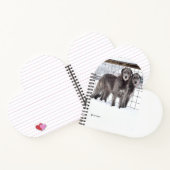 Ierse Wolfshonden in Sneeuwvorm Notitieboek (Binnen)