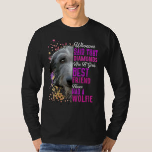 Ierse Wolfshonden Zijn Een Meisje Haar Beste Vrien T-shirt