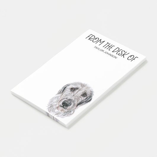 Ierse Wolfshondliefhebber Post-it® Notes (Schuin)