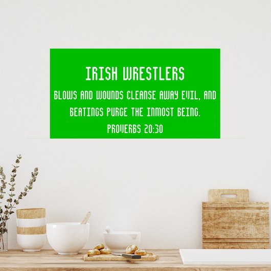 Ierse worstelaars poster (Keuken)
