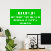 Ierse worstelaars poster (Thuiskantoor)