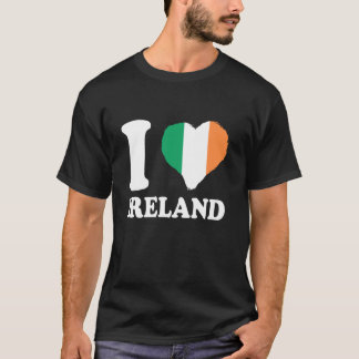 Ierse wortels Ierse trots Ik hou van Ierland Hart  T-shirt