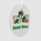 Ierse Yoga Grappige St. Patrick's Dag Ornament (voorkant)