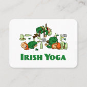 Ierse Yoga Grappige St. Patrick's Dag Visitekaartje (Voorkant)