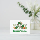 Ierse Yoga Grappige St. Patrick's Dag Visitekaartje (Staand voorkant)