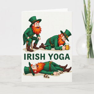Ierse Yoga Kabouter Plezierkaart Kaart