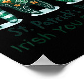 Ierse You Flossed Grappige St Patricks Dag Tandhee Poster (Hoek)