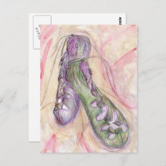 Ierse zachte schoenen briefkaart (Voorkant / Achterkant)