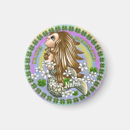Ierse zeemeermin magneet (Voorkant)