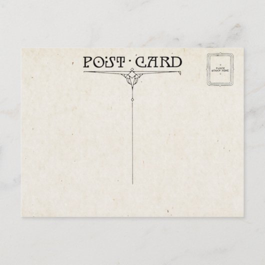 Ierse zegelbewaarder met Shamrocks Briefkaart (Achterkant)