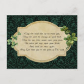 Ierse zegelbewaarder met Shamrocks Briefkaart (Voorkant)