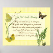 Ierse Zegen Botanische Natuur Poster (Voorkant)