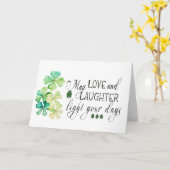 Ierse zegen gebed St. Patrick's Day Bijbel Kaart (Gele Bloem)