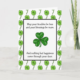Ierse Zegen   Gelukkig St. Patrick's Dag Kaart