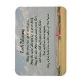 Ierse zegen gouden tarwevelden foto magneet (Verticaal)