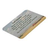 Ierse zegen gouden tarwevelden foto magneet (Linkerzijde)