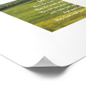Ierse zegen groene vallei landschap poster (Hoek)