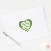 Ierse zegen hart stickers (Envelop)