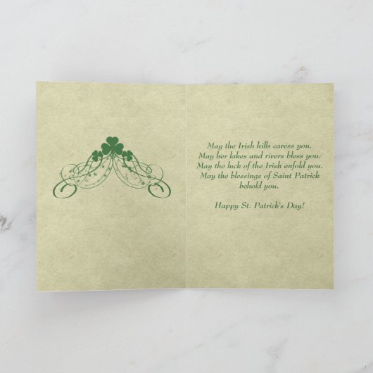 Ierse Zegen - Heilige Patrick Kaart (Binnen)