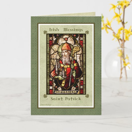 Ierse Zegen - Heilige Patrick Kaart (Gele Bloem)
